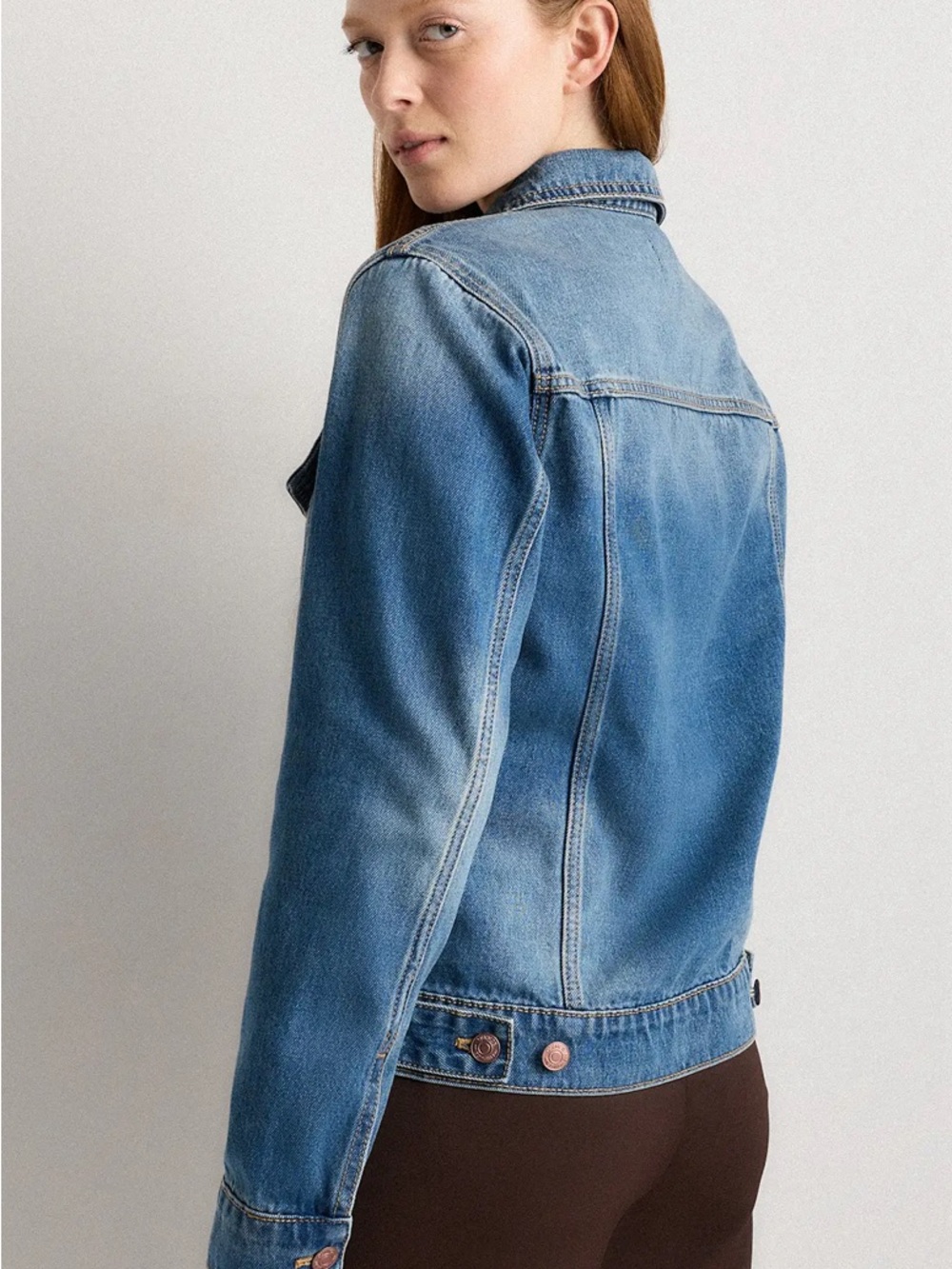 Quince 100% Organic Cotton Denim Jacket Size XL NWT - Picture 2 of 6